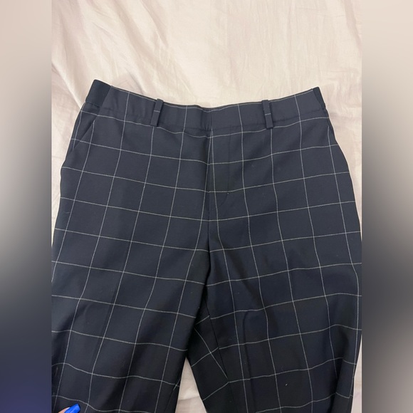 pull on navy pinstripe trouser - Picture 5 of 6